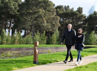 Prezident İlham Əliyev, Birinci xanım Mehriban Əliyeva və ailə üzvləri Mərkəzi Nəbatat Bağının açılışında iştirak ediblər