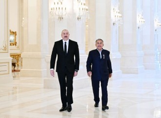 Prezident İlham Əliyev və Tatarıstanın Rəisi Rüstəm Minnixanov birgə nahar ediblər
