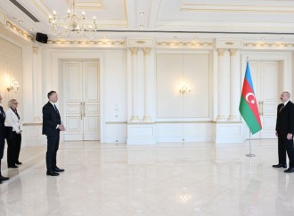 Prezident İlham Əliyev Litvanın Azərbaycanda yeni təyin olunmuş səfirinin etimadnaməsini qəbul edib
