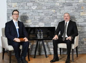 Prezident İlham Əliyev Davosda “OliverWyman Group” şirkətinin Baş icraçı direktoru ilə görüşüb