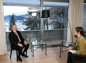 Prezident İlham Əliyev Davosda Çinin CGTN telekanalına müsahibə verib
