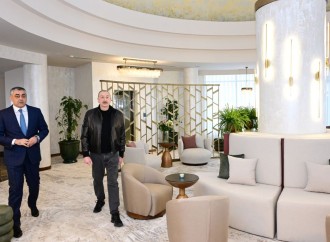Prezident İlham Əliyev Xankəndidə “Bulud” hotelinin açılışında iştirak edib