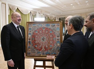 Prezident İlham Əliyev İran İslam Şurası Məclisinin sədrini qəbul edib