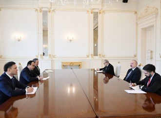 Prezident İlham Əliyev “Tatneft”, “KazMunayQaz” və “Uzbeknefteqaz” şirkətlərinin rəhbərlərini qəbul edib
