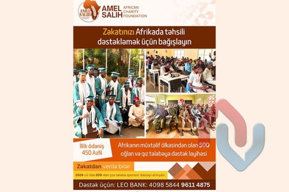 Zəkatını Afrikada təhsilə yönəlt