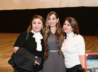 Bakı Media Mərkəzinin prezidenti Arzu Əliyeva Nizami Kino Mərkəzində “Tağıyev: Çar” bədii filminin təqdimat mərasimində iştirak edib