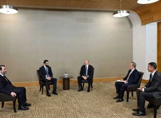 Prezident İlham Əliyevin Antalyada Suriyanın keçid dövrü Prezidenti ilə görüşü olub