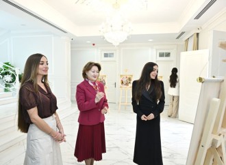 Heydər Əliyev Fondunun vitse-prezidenti Leyla Əliyeva və Bakı Media Mərkəzinin rəhbəri Arzu Əliyeva Türk Mədəniyyəti və İrsi Fondunu ziyarət ediblər