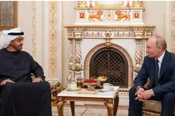 Putin ilə BƏƏ prezidenti arasında telefon danışığı olub