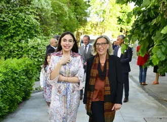 Heydər Əliyev Fondunun vitse-prezidenti Leyla Əliyeva və Arzu Əliyeva Romada MAMA “Ana təbiət” sərgisinin təqdimatında iştirak ediblər