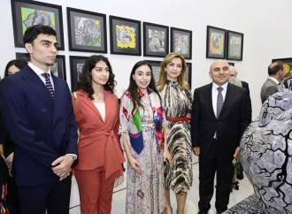 Heydər Əliyev Fondunun vitse-prezidenti Leyla Əliyeva və Arzu Əliyeva Romada MAMA “Ana təbiət” sərgisinin təqdimatında iştirak ediblər