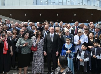 Prezident İlham Əliyev və Birinci xanım Mehriban Əliyeva Ağdam Muğam Mərkəzinin açılışında iştirak ediblər