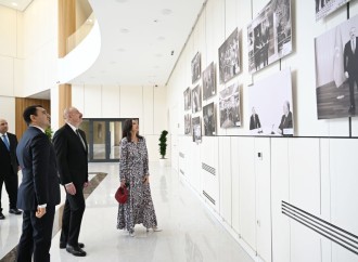 Prezident İlham Əliyev və Birinci xanım Mehriban Əliyeva Ağdam Muğam Mərkəzinin açılışında iştirak ediblər