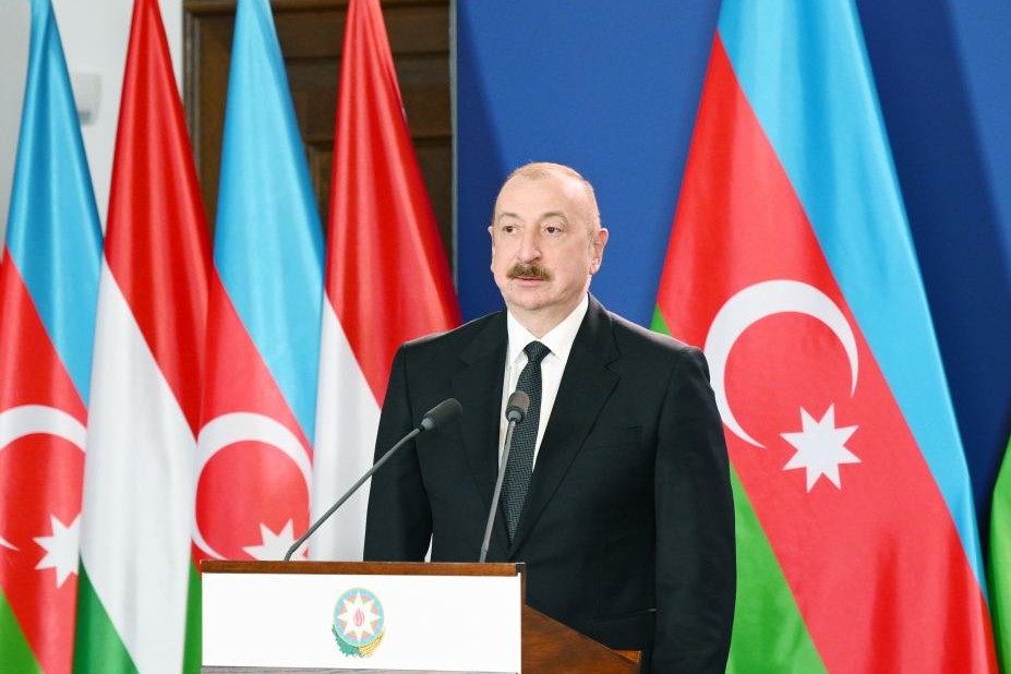 Prezident İlham Əliyev Budapeştdə Ermənistan-Azərbaycan sülh prosesi barədə danışıb