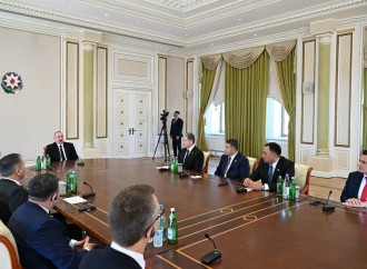 Prezident İlham Əliyev TDT-nin daxili işlər nazirlərinin ikinci görüşünün iştirakçılarından ibarət nümayəndə heyətini qəbul edib