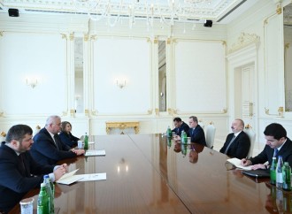 Prezident İlham Əliyev Ukraynanın xarici işlər nazirini qəbul edib