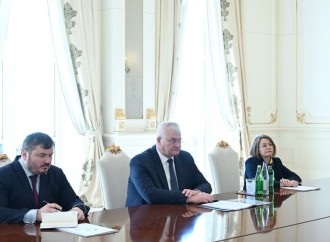Prezident İlham Əliyev Ukraynanın xarici işlər nazirini qəbul edib