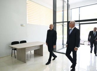 Prezident İlham Əliyev Laçın rayonunun Bəylik kəndinin açılışında iştirak edib