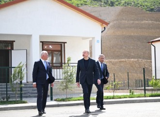 Prezident İlham Əliyev Laçın rayonunun Bəylik kəndinin açılışında iştirak edib