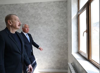 Prezident İlham Əliyev Laçın rayonunun Bəylik kəndinin açılışında iştirak edib