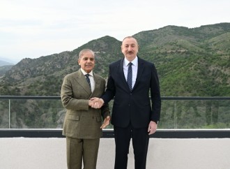 Laçında Prezident İlham Əliyevin Pakistanın Baş naziri ilə nahar əsnasında geniş tərkibdə görüşü olub