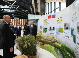 Prezident İlham Əliyev və Türkiyə Prezidenti Rəcəb Tayyib Ərdoğan Laçın Beynəlxalq Hava Limanının açılış mərasimində iştirak ediblər