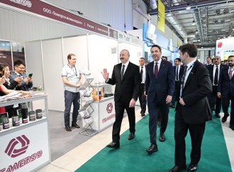 Prezident İlham Əliyev 30-cu “Caspian Oil and Gas”, 13-cü “Caspian Power” və 30-cu “Baku Energy Forum”un rəsmi açılış mərasimində çıxış edib