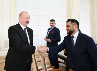 Prezident İlham Əliyev minifutbol üzrə dünya çempionatının qalibi olan Azərbaycan milli komandasının üzvlərini qəbul edib