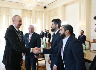 Prezident İlham Əliyev minifutbol üzrə dünya çempionatının qalibi olan Azərbaycan milli komandasının üzvlərini qəbul edib