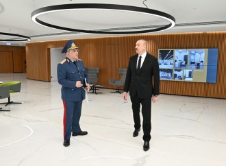Prezident İlham Əliyev Dövlət Gömrük Komitəsinin yeni inzibati binasının açılışında iştirak edib