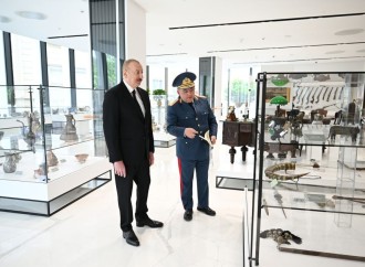 Prezident İlham Əliyev Dövlət Gömrük Komitəsinin yeni inzibati binasının açılışında iştirak edib