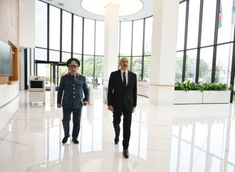 Prezident İlham Əliyev Dövlət Gömrük Komitəsinin yeni inzibati binasının açılışında iştirak edib