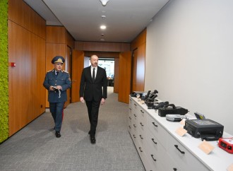 Prezident İlham Əliyev Dövlət Gömrük Komitəsinin yeni inzibati binasının açılışında iştirak edib