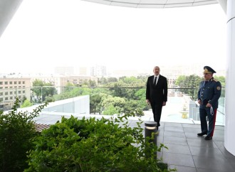 Prezident İlham Əliyev Dövlət Gömrük Komitəsinin yeni inzibati binasının açılışında iştirak edib
