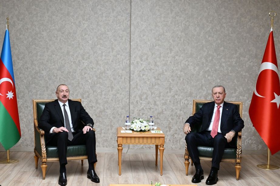 Kahramanmaraşda Azərbaycan Prezidenti İlham Əliyevin Türkiyə Prezidenti Rəcəb Tayyib Ərdoğanla görüşü olub
