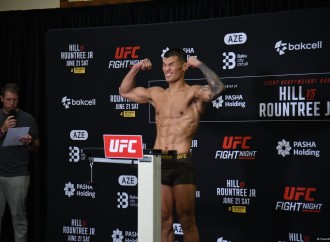 Bakıda "UFC Fight Night" iştirakçılarının rəsmi çəki mərasimi keçirilib