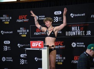 Bakıda "UFC Fight Night" iştirakçılarının rəsmi çəki mərasimi keçirilib