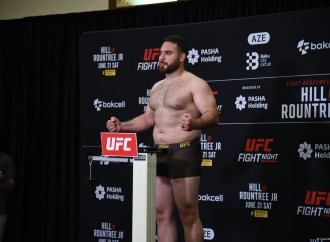 Bakıda "UFC Fight Night" iştirakçılarının rəsmi çəki mərasimi keçirilib