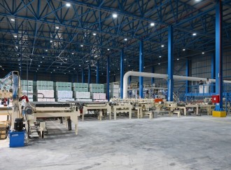 Prezident İlham Əliyev Goranboyda tikinti materialları istehsalı müəssisəsinin açılışında iştirak edib