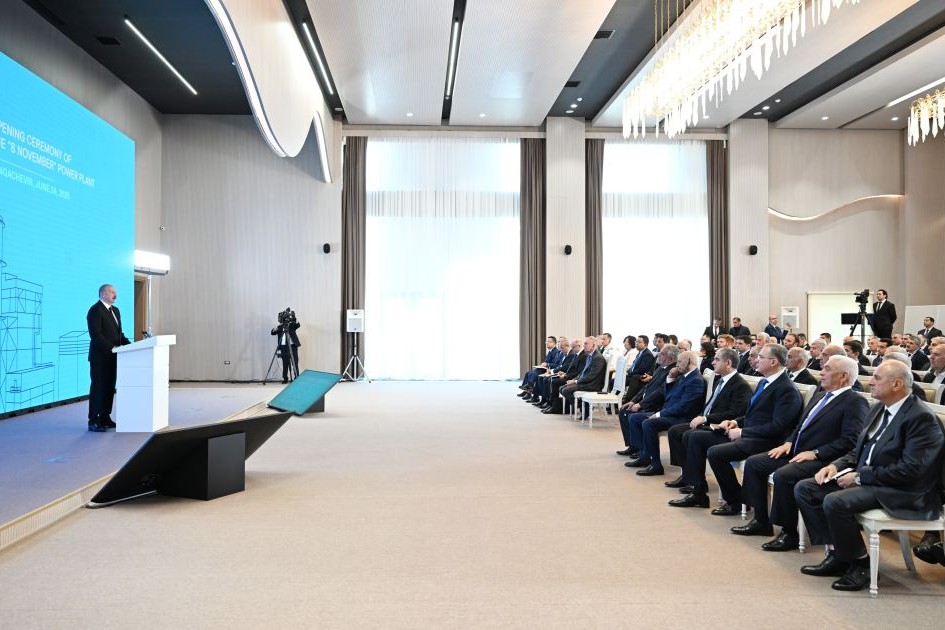 Prezident İlham Əliyev Mingəçevirdə “8 Noyabr” Elektrik Stansiyasının açılış mərasimində iştirak edib