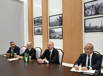 Prezident İlham Əliyev Mingəçevirdə İtaliyanın şirkətlər və “Made in Italy” nazirinin başçılıq etdiyi nümayəndə heyətini qəbul edib