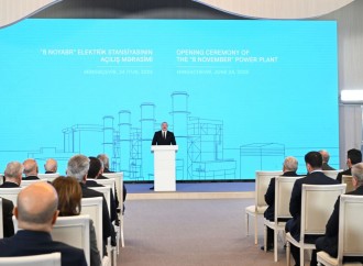 Prezident İlham Əliyev Mingəçevirdə “8 Noyabr” Elektrik Stansiyasının açılış mərasimində iştirak edib