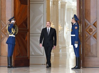 Bakıda Özbəkistan Prezidenti Şavkat Mirziyoyevin rəsmi qarşılanma mərasimi keçirilib