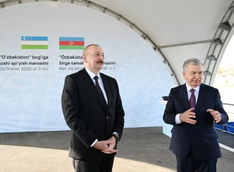 Prezident İlham Əliyev və Prezident Şavkat Mirziyoyev Bakıda “Özbəkistan” parkının təməlini qoyublar