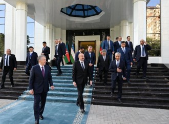 Prezidentlər İlham Əliyev və Şavkat Mirziyoyev Özbəkistanın Azərbaycandakı səfirliyinin yeni binasının açılışında iştirak ediblər