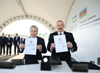 Prezident İlham Əliyev və Prezident Şavkat Mirziyoyev Bakıda “Özbəkistan” parkının təməlini qoyublar