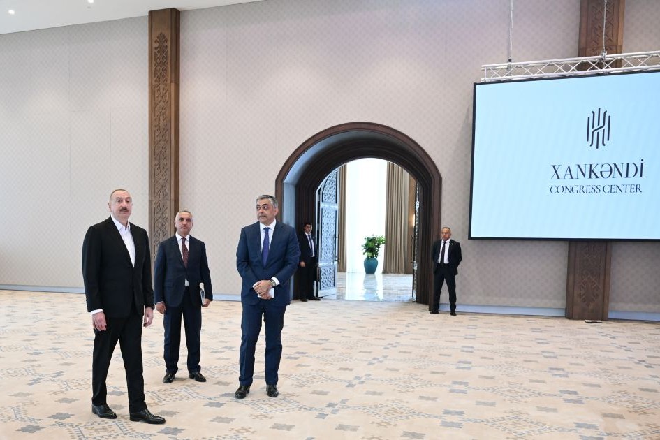 Prezidenti İlham Əliyev Xankəndi Konqres Mərkəzinin açılışında iştirak edib