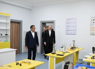 Prezident İlham Əliyev və Prezident Sadır Japarov Ağdam rayonunun Xıdırlı kəndinin 1-ci mərhələsinin açılışında iştirak ediblər