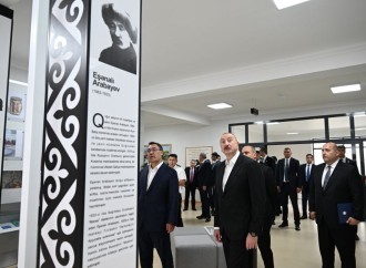 Prezident İlham Əliyev və Prezident Sadır Japarov Ağdam rayonunun Xıdırlı kəndinin 1-ci mərhələsinin açılışında iştirak ediblər