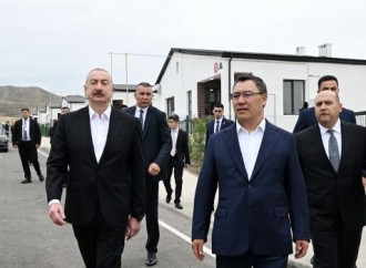 Prezident İlham Əliyev və Prezident Sadır Japarov Ağdam rayonunun Xıdırlı kəndinin 1-ci mərhələsinin açılışında iştirak ediblər